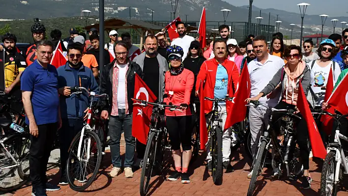 YATAĞAN'DAKİ BİSİKLET TURUNA YOĞUN İLGİ