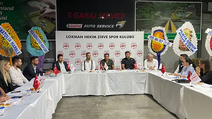 ZİRVE SPOR KULÜBÜ KONGRESİ GERÇEKLEŞTİRİLDİ, KAYMAKAM BALCI' DA KATILDI