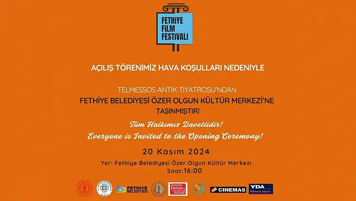 Fethiye Film Festivali Etkinlikleri Mekan Değişikliği