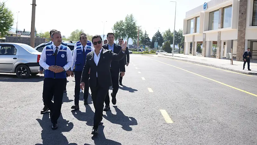 Başkan Aras, tamamlanan yol çalışmasını yerinde inceledi