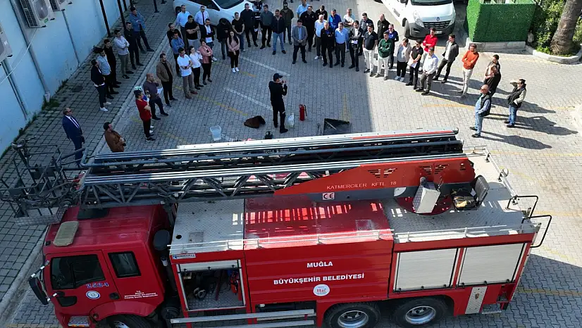Belediye Personeline Yangınla Mücadele Eğitimi