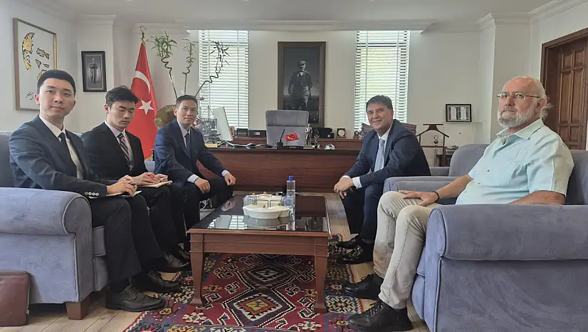 Çinli Diplomatlardan Başkan Alim Karaca'ya Ziyaret
