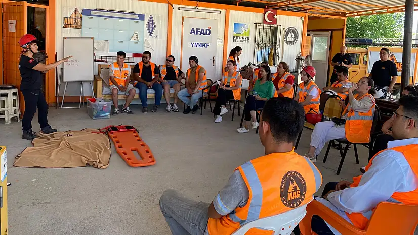 Fethiye Belediyesi Personeline Deprem Arama Kurtarma Eğitimi Verildi