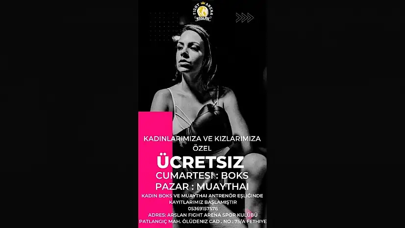 Fethiye'de kadınlara ve kız çocuklarına özel Boks ve Muay Thai eğitimi başlıyor