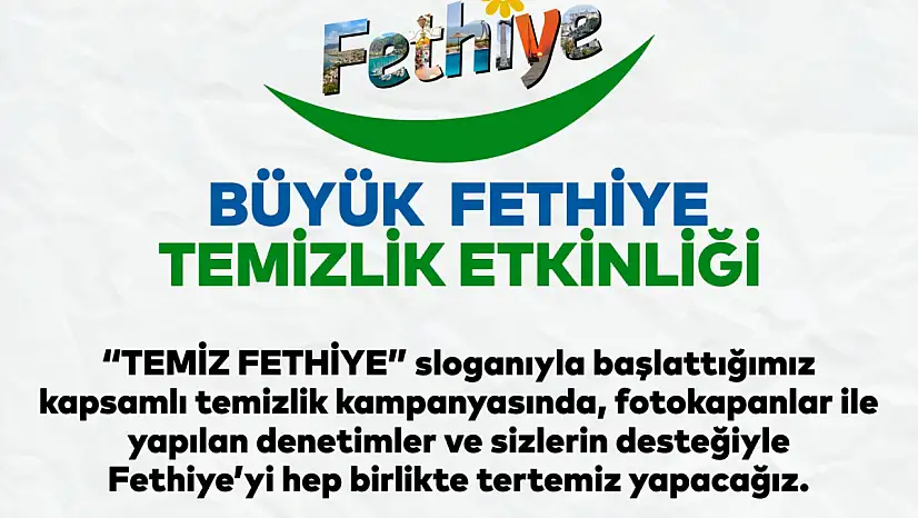 'Temiz Fethiye' Kampanyası Başlıyor