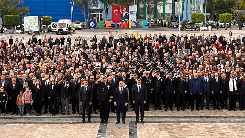 Ulu Önder Mustafa Kemal Atatürk Fethiye'de saygı ve özlemle anıldı