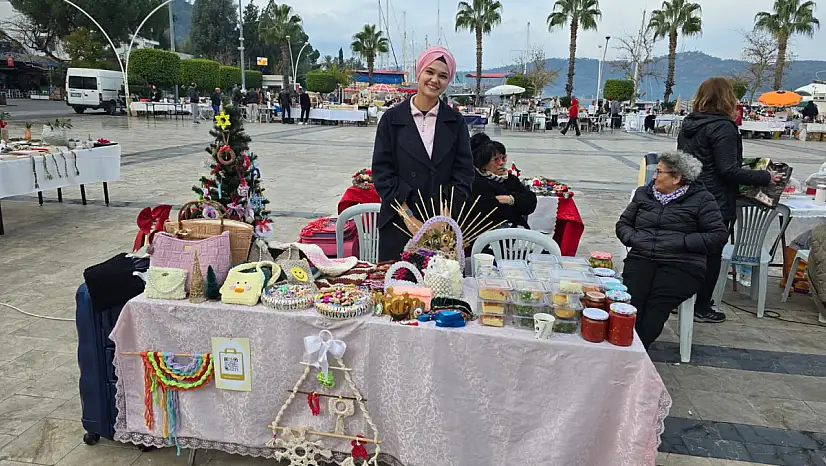 Yeni Yıl Pazarı'nda el emeği ürünler ilgi görüyor