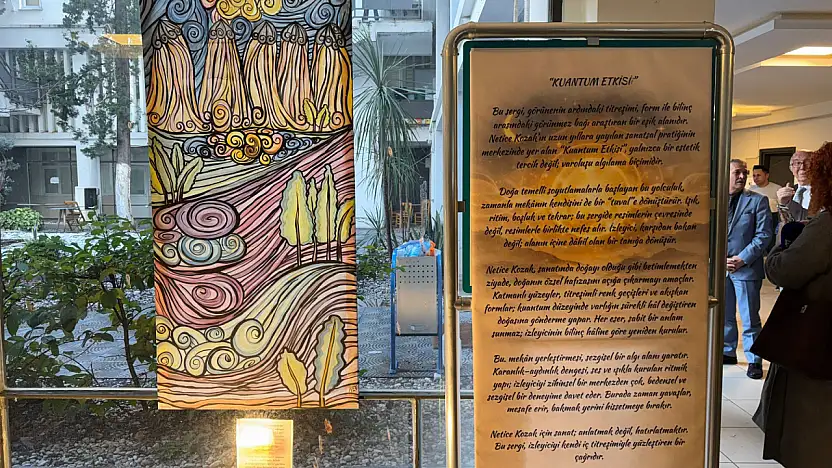 'Kuantum Etkiler' sergisi Fethiye'de sanatseverlerle buluştu