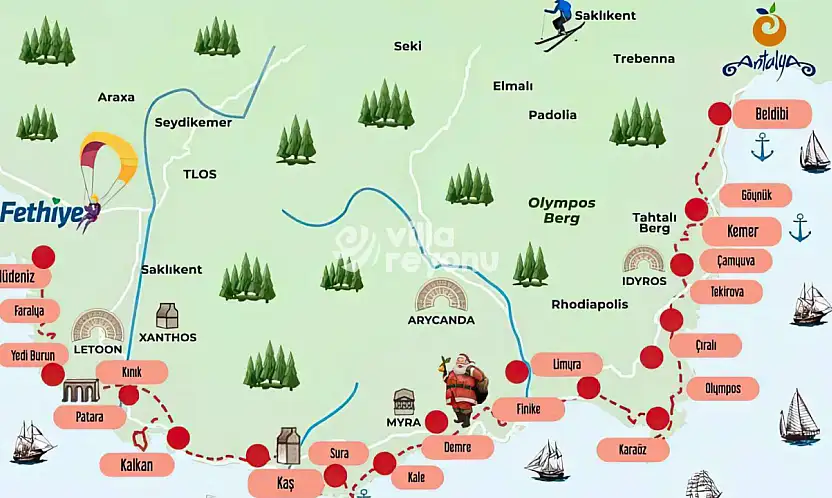 Fethiye-Antalya Likya Yolu'nun dünyanın en güzel yürüyüş rotası olduğu tescillendi