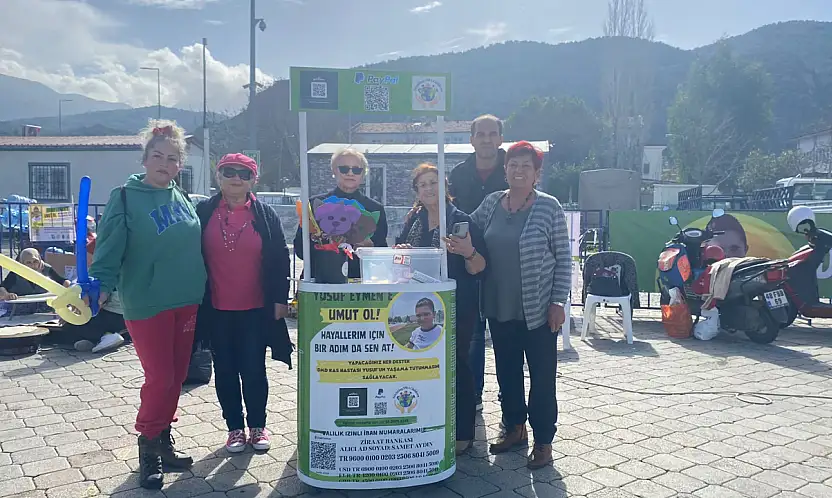 Fethiye'de Yusuf Eymen'e 'Umut Standı' kuruldu