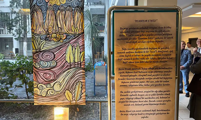 'Kuantum Etkiler' sergisi Fethiye'de sanatseverlerle buluştu