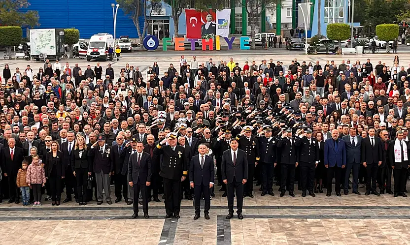 Ulu Önder Mustafa Kemal Atatürk Fethiye'de saygı ve özlemle anıldı