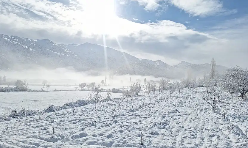 Yayla Zorlar'da kış güzelliği
