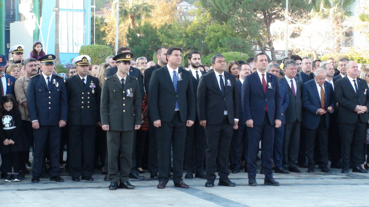 MUSTAFA KEMAL ATATÜRK TÖRENLE ANILDI