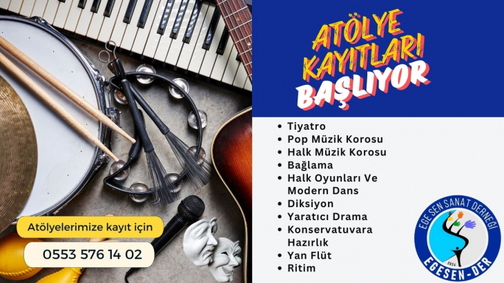 Fethiye'de EGE SEN Sanat Derneği, Atölyeleri İçin Kayıtlara Başladı